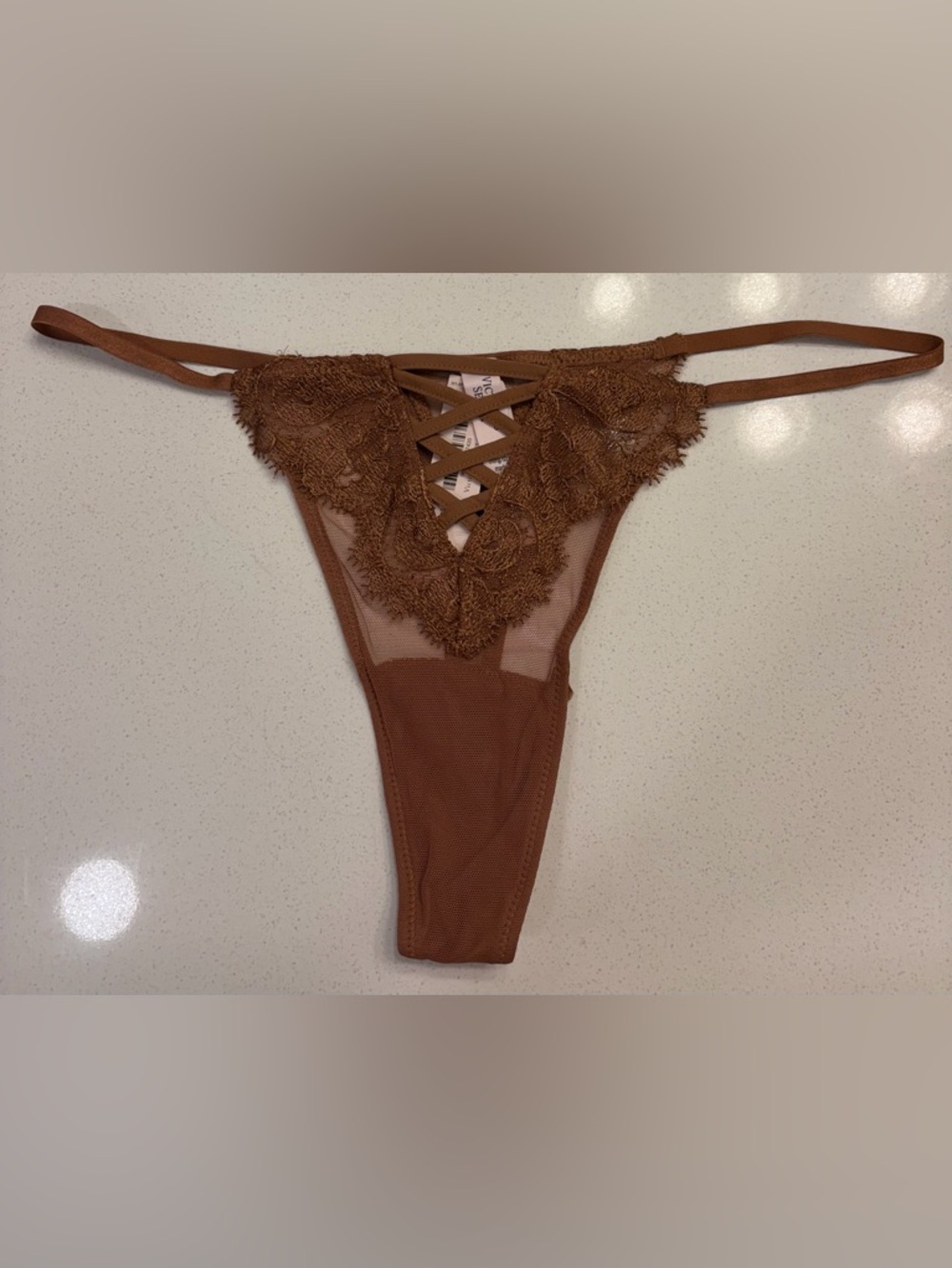 Victoria’s Secret Dream Angels Boho Floral Embroidery Thong